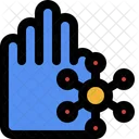 Hand with virus  Icon