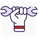 Hand with wrench  Icon