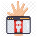 X Ray Hand Medical Icon