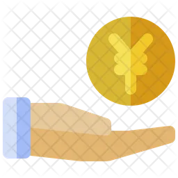 Hand Yen Coin  Icon