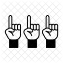 Handabstimmung  Symbol