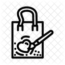 Hand Bemalt Tragetasche Symbol
