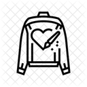 Hand Bemalt Jacke Symbol