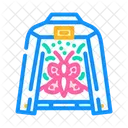 Hand Bemalt Jacke Symbol