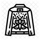 Hand Bemalt Jacke Symbol