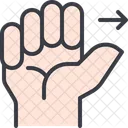 Handbewegung  Symbol