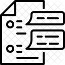 Kommentar Handbuch Dokument Symbol