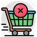 Handcart Pushcart Remove From Cart Icon