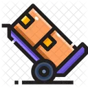 Handcart Trolley Baggage Cart Icon