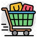 Handcart Pushcart Wheelbarrow Icon