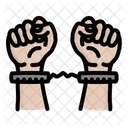Handcuffed Handcuffs Hand Cuffs Icon
