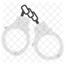 Handcuffs Lockup Chain Iron Rings Icon