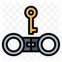 Handcuffs Key Lock Icon