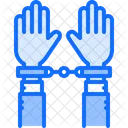 Hand Handcuffs Detention Icon