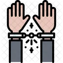 Handcuffs Release Magic Hands Handcuffs Icon