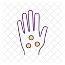 Druckpunkte der Hand  Symbol