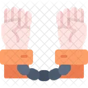 Hande Festnahme Handschellen Symbol