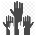 Hande Wahlhande Freiwillige Symbol