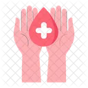 Spende Wohltatigkeit Hand Symbol