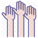 Hoch Hand Symbol