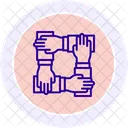Hände-Team  Symbol