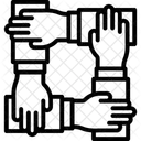 Hände-Team  Symbol