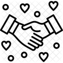 Handedruck Vereinbarung Deal Symbol
