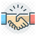 Partner Handedruck Deal Symbol