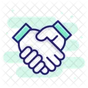 Handschlag Deal Partnerschaft Symbol