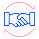 Handshake Geschaft Partnerschaft Symbol