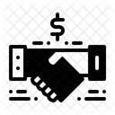 Geschaft Deal Handedruck Symbol