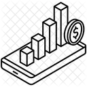 Wertpapiere Aktien Plattform Symbol