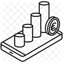 Wertpapiere Aktien Plattform Symbol