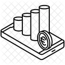 Wertpapiere Aktien Plattform Symbol