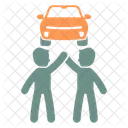 Angebot Autovermietung Miete Symbol
