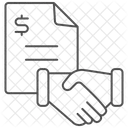 Handelsabkommen Thinline Symbol Symbol