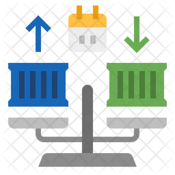 Ausgeglichenheit des Handels  Symbol