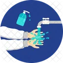 Desinfektionsmittel Handewaschen Waschen Icon