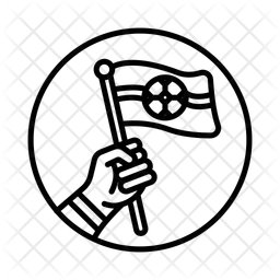 Handflagge  Symbol