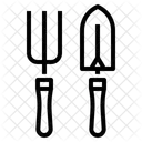Handgabel Ausrustung Kelle Symbol