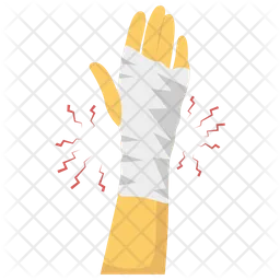 Handgelenkbandage  Symbol