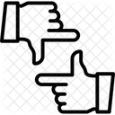 Handbewegung Langfristige Planung Planung Symbol