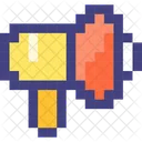 Pixel 8 Bit Megaphone Icon