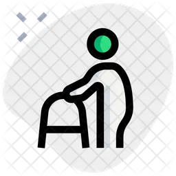 Handicap Old Man  Icon