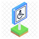 Disable Sign Bard Handicap Sign Board Wheelchair Sign Board アイコン