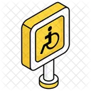 Handicap Sign Disabled Sign Handicap Board Icon