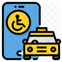 Handicap Taxi Icon