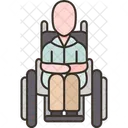 Handicapped Wheelchair Worker Icon