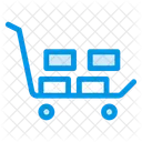 Rollwagen Trolley Sackkarre Symbol