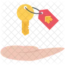 Hand Key Real Icon